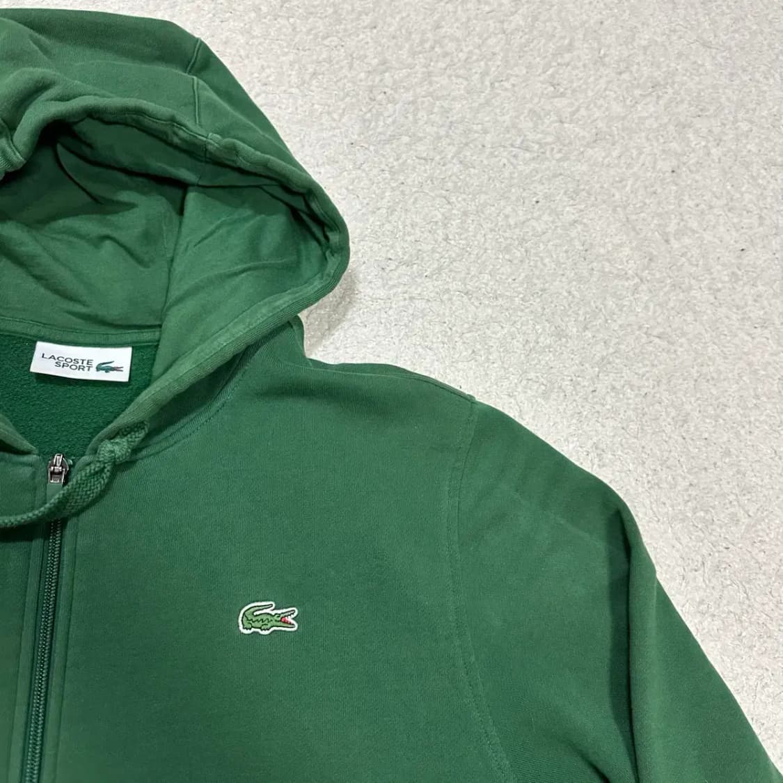 라코스테 스포츠 녹색 후드집업 상품이미지2