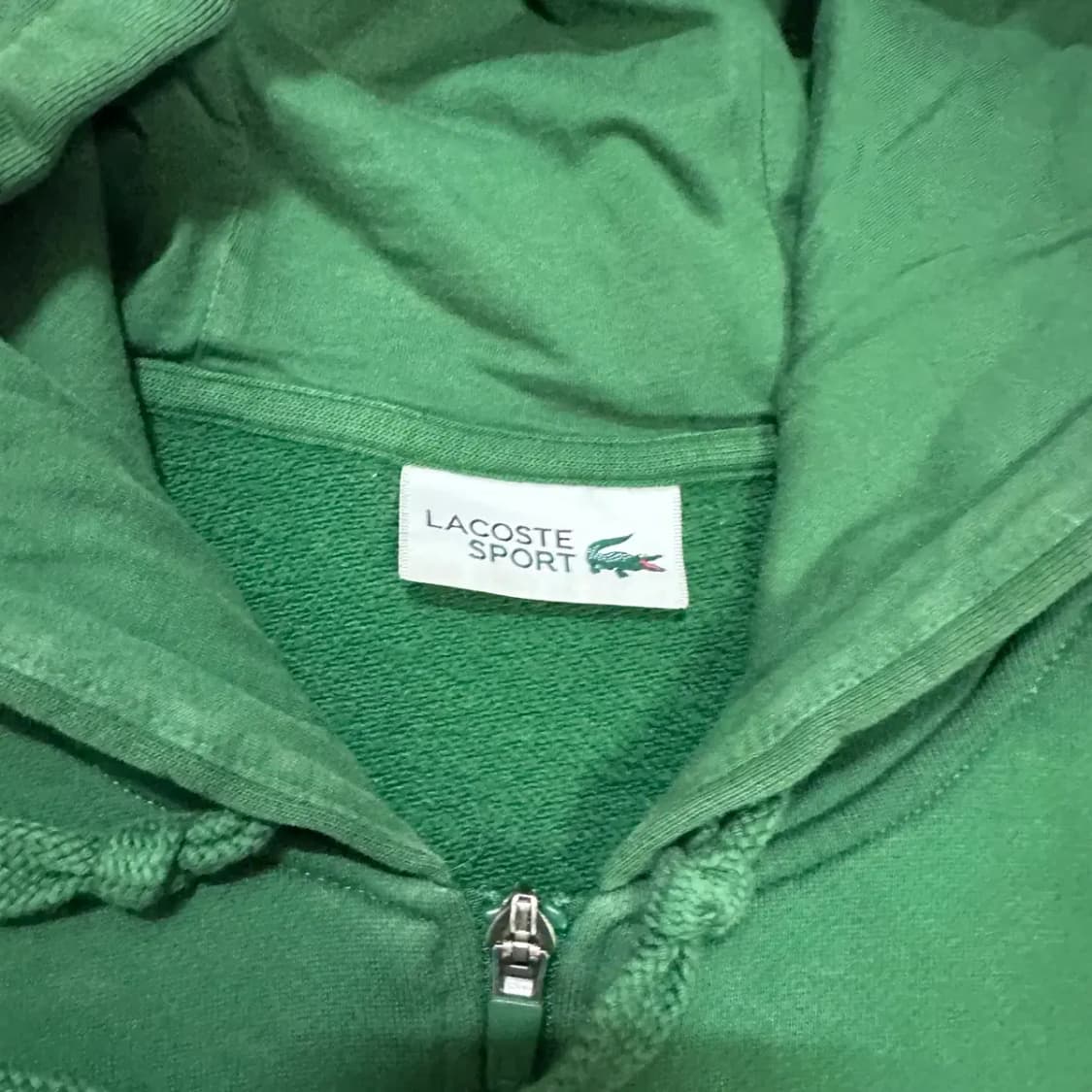 라코스테 스포츠 녹색 후드집업 상품이미지3