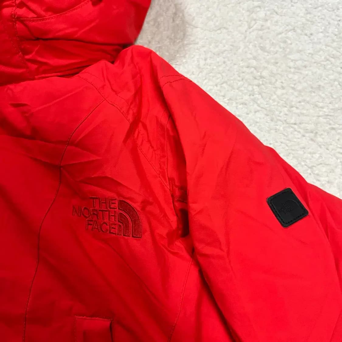 노스페이스 여성 롱패딩 레드 90 상품이미지3