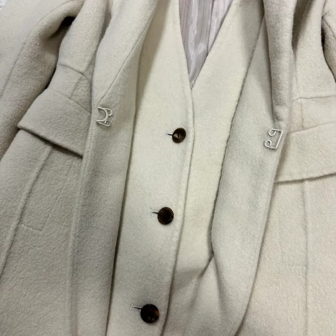 시스템 모직 코트 여성 상품이미지3