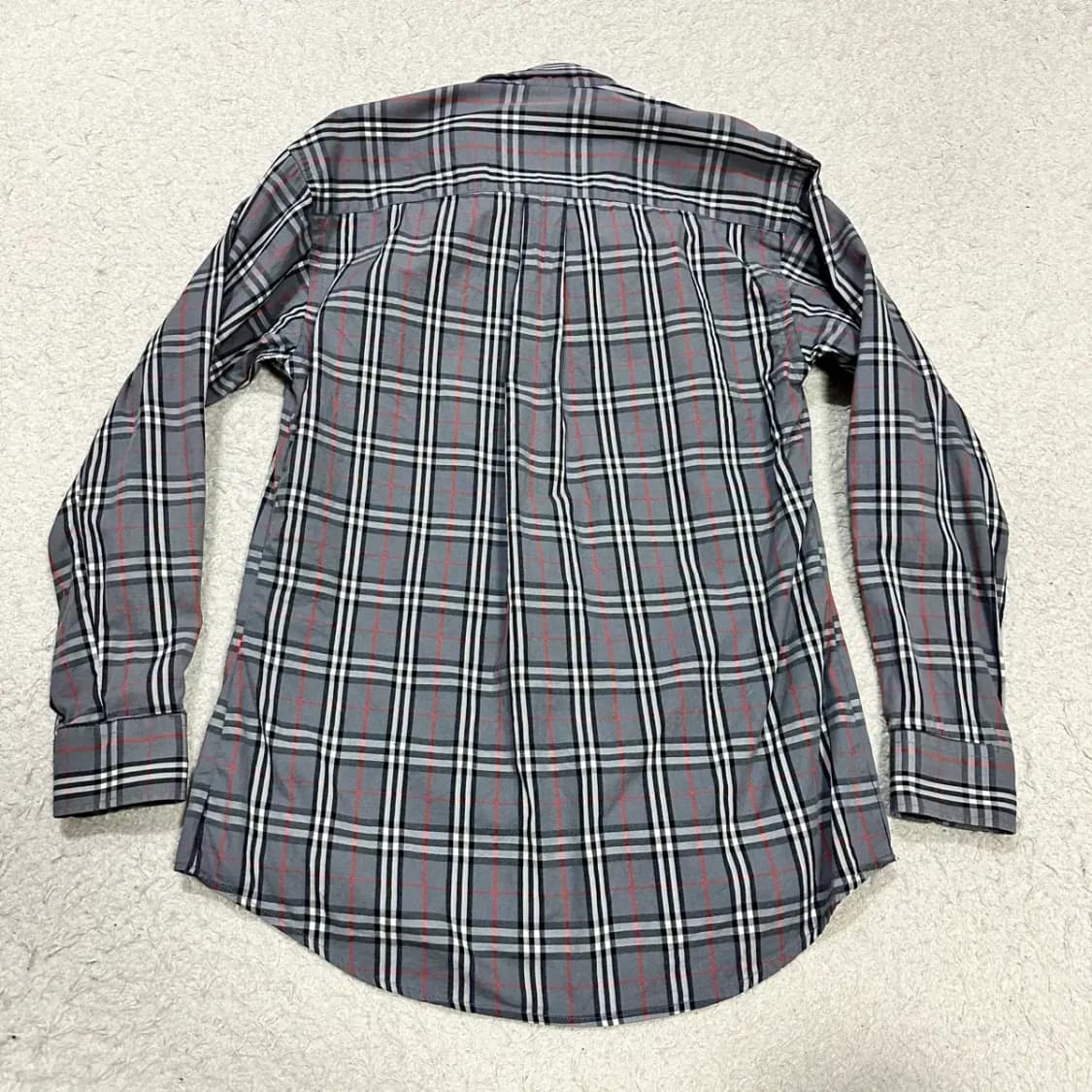 버버리 체크 긴팔 셔츠 그레이 s 상품이미지6