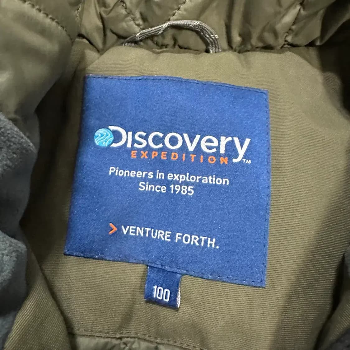 디스커버리 카키색 후드 점퍼 여성 100 상품이미지3