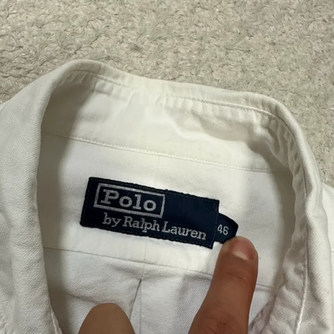 폴로 랄프로렌 화이트 옥스포드 셔츠 46 상품이미지4