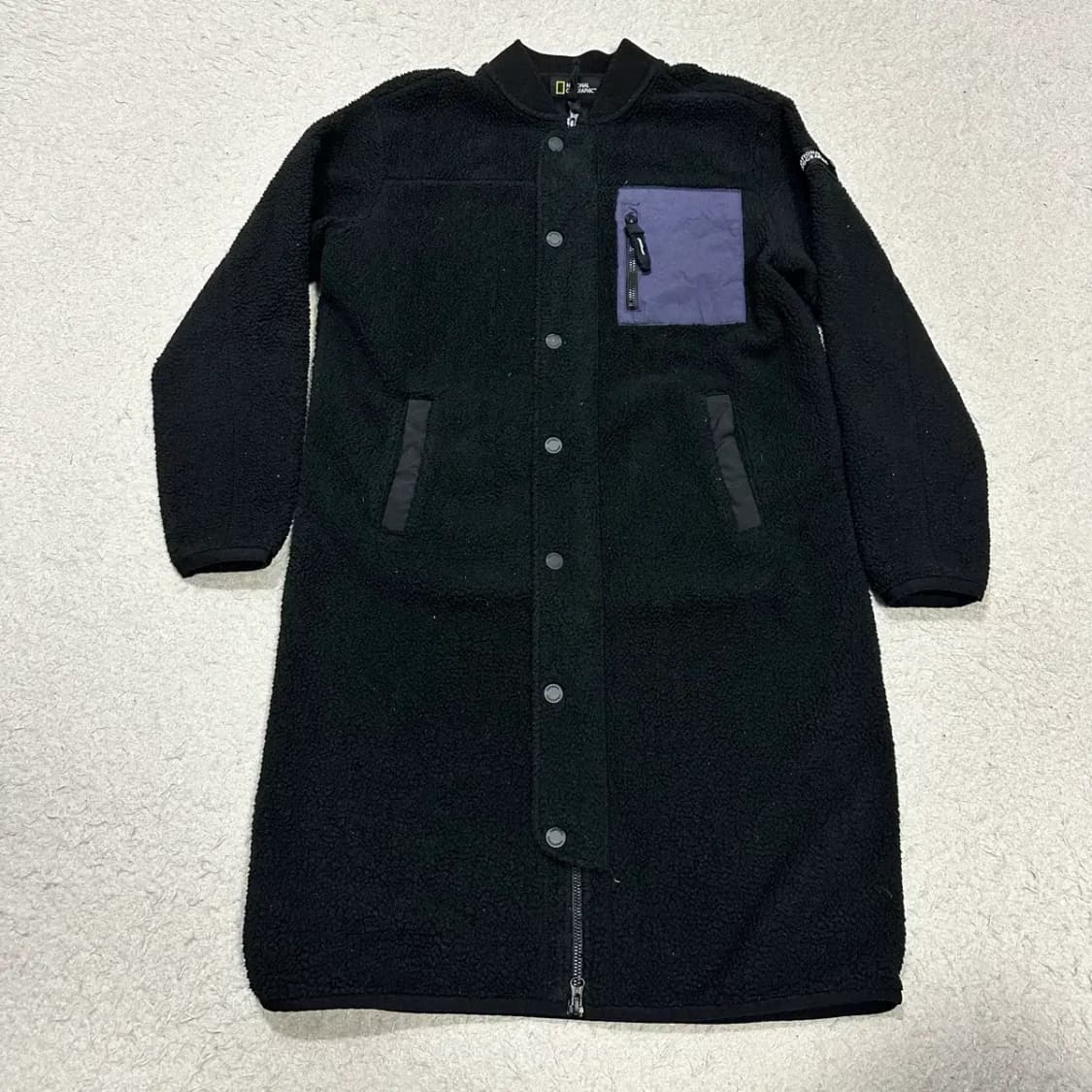 내셔널지오그래픽 뽀글이 롱 플리스 블랙 s 90 상품이미지1