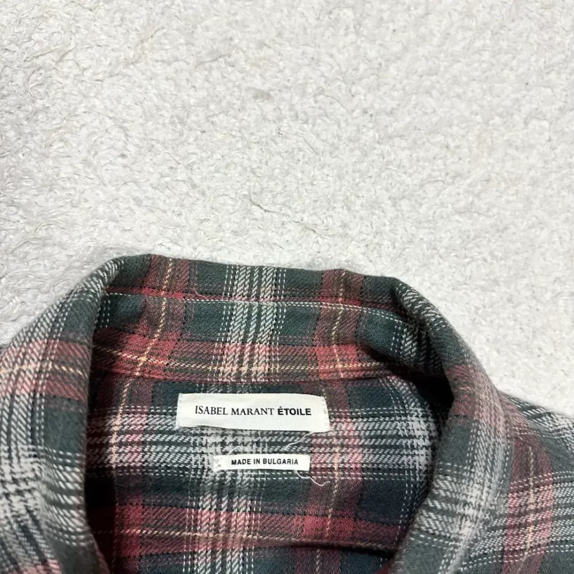 이자벨마랑 셔츠 체크 여성 38 상품이미지2