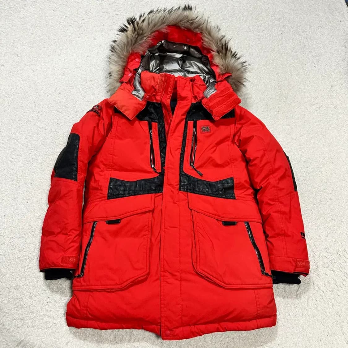 코오롱스포츠 패딩 레드 90 상품이미지1