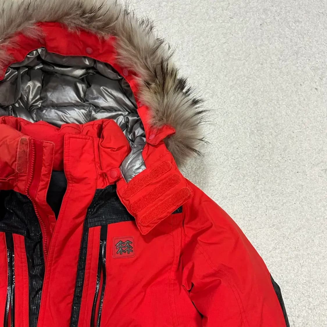 코오롱스포츠 패딩 레드 90 상품이미지2