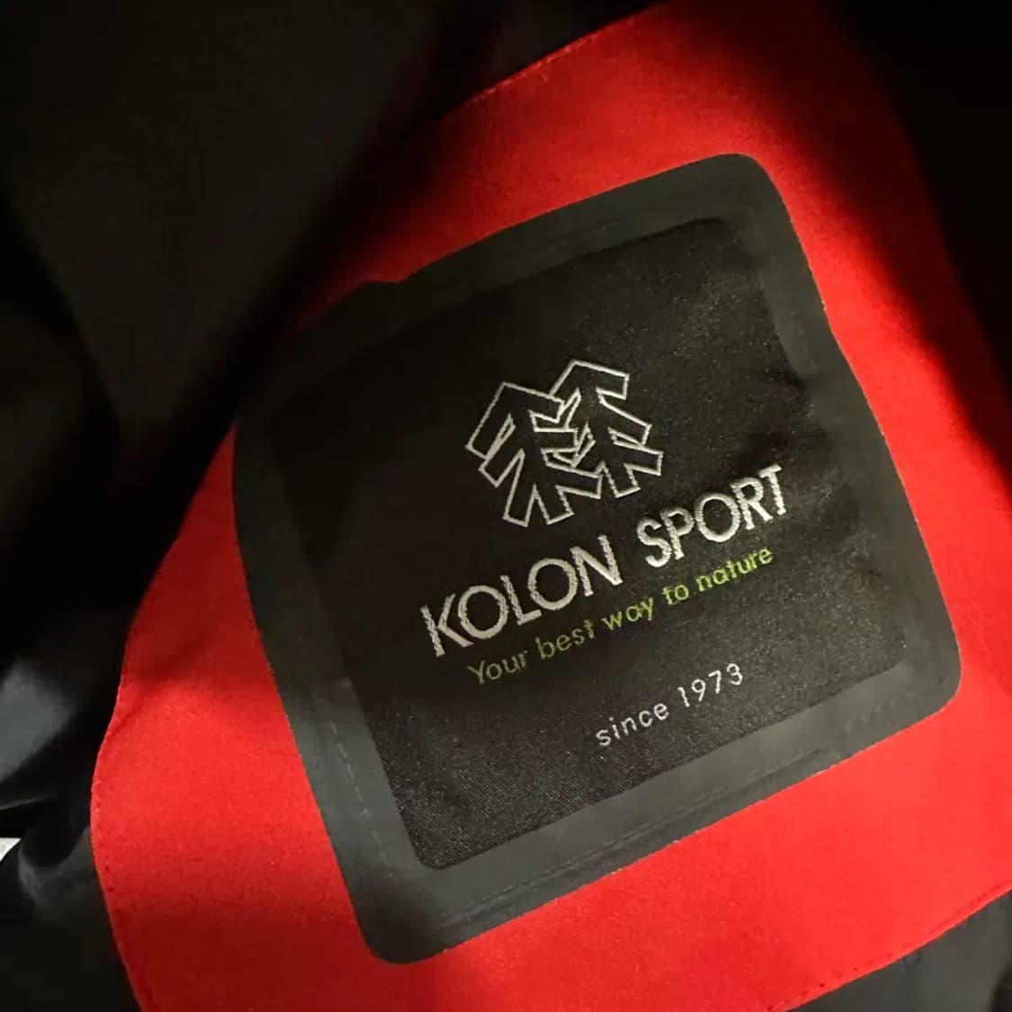 코오롱스포츠 패딩 레드 90 상품이미지4