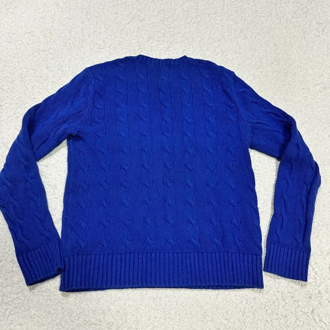 폴로 랄프로렌 케이블 니트 블루 s 상품이미지5