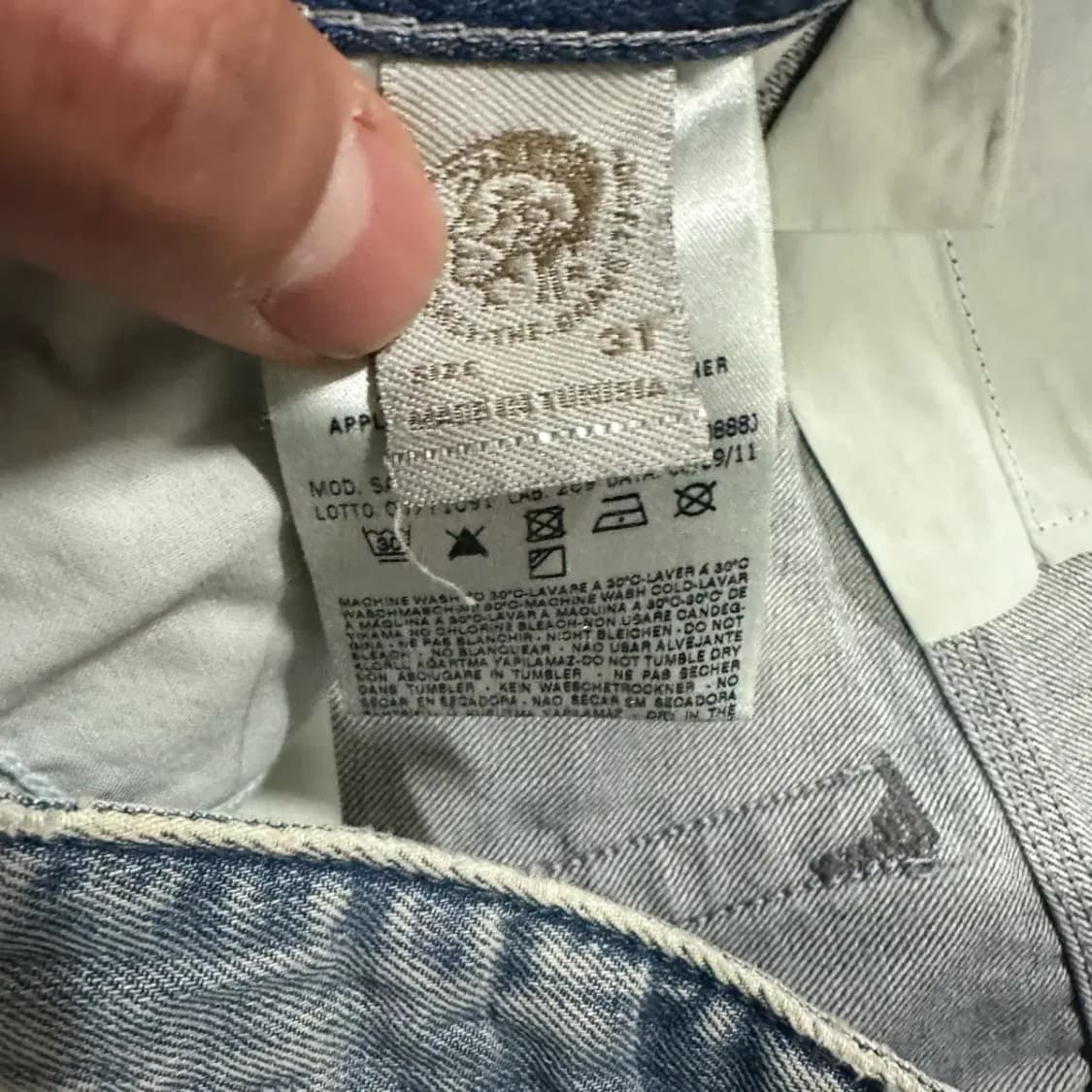 디젤 청바지 데님 팬츠 32인치 상품이미지4