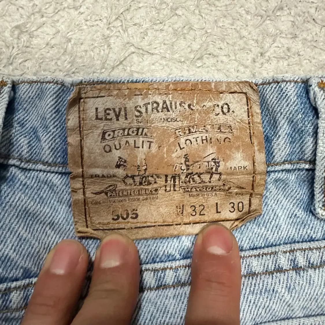 리바이스 505 청바지 데님 팬츠 30인치 상품이미지8