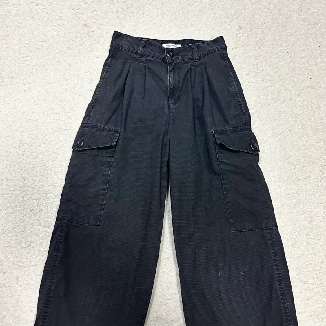 칼하트 블랙 카고 바지 여성 25인치 상품이미지2