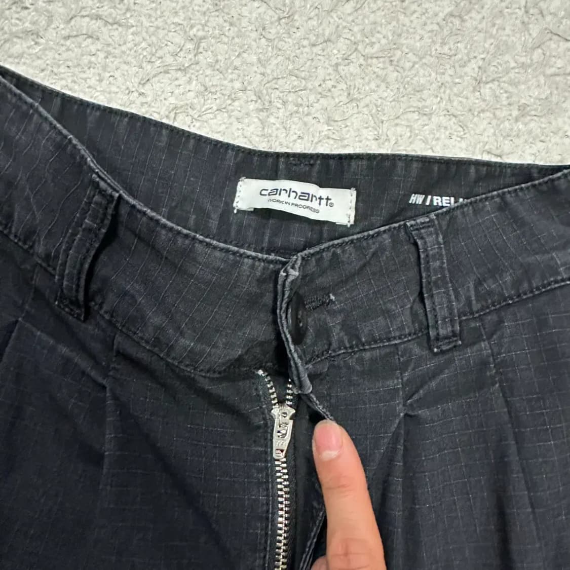 칼하트 블랙 카고 바지 여성 25인치 상품이미지3