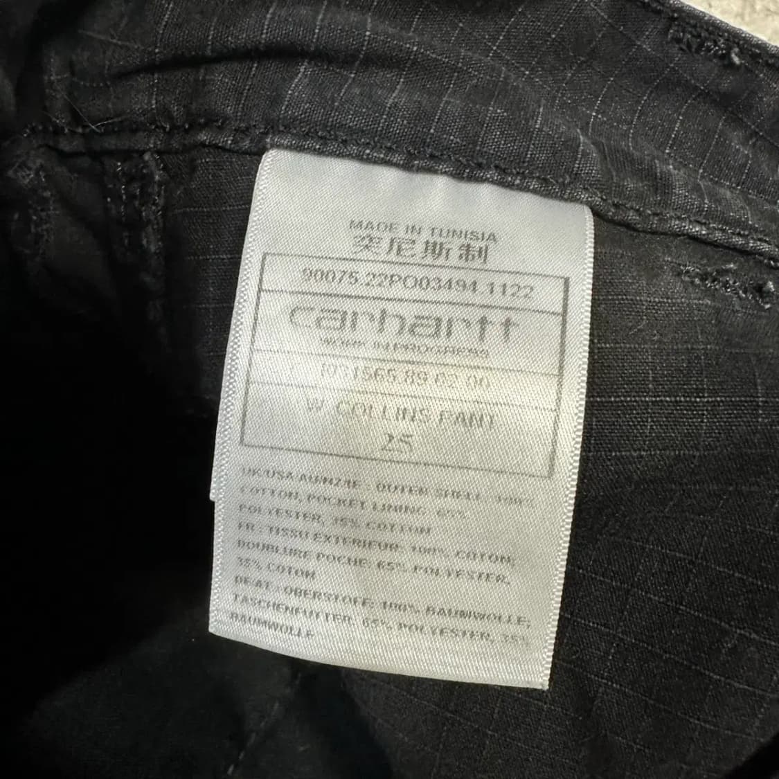 칼하트 블랙 카고 바지 여성 25인치 상품이미지5