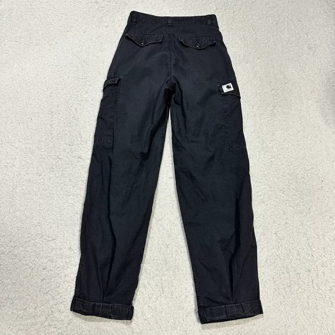 칼하트 블랙 카고 바지 여성 25인치 상품이미지6