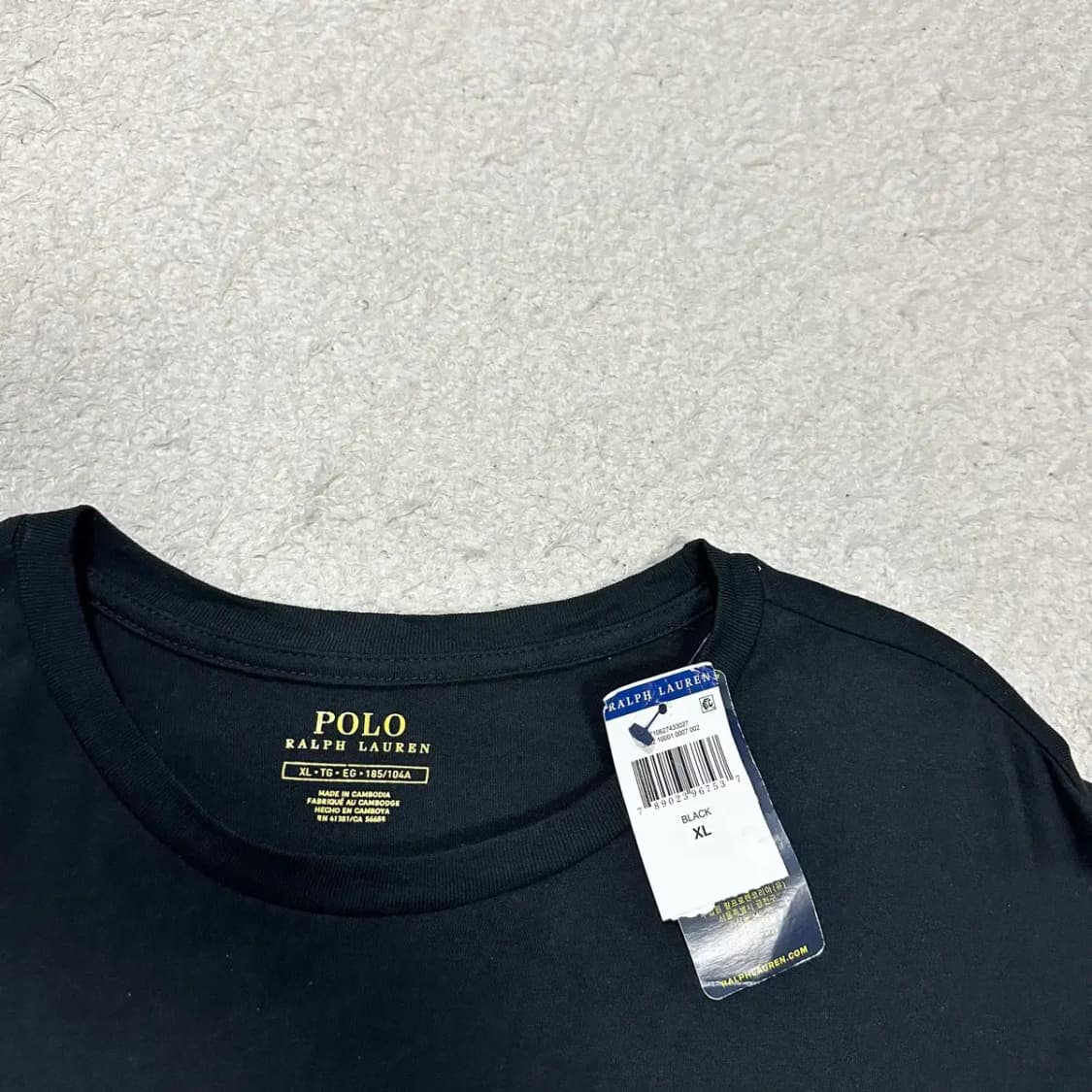 폴로 랄프로렌 블랙 긴팔 티셔츠 xl 상품이미지2