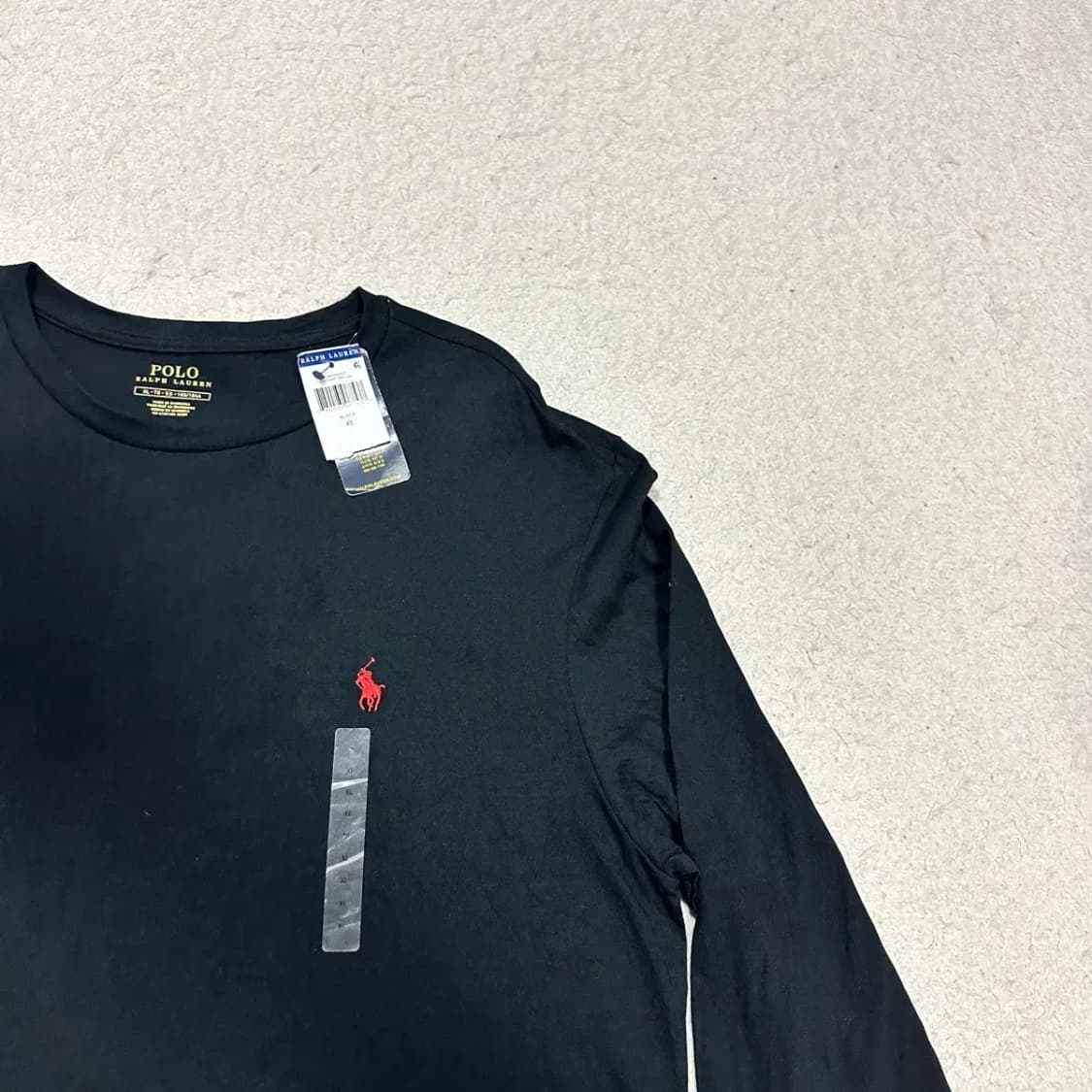 폴로 랄프로렌 블랙 긴팔 티셔츠 xl 상품이미지3