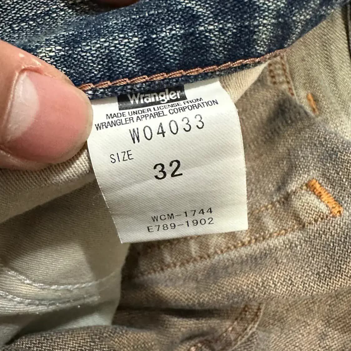 랭글러 빈티지 데님 청바지 32인치 상품이미지4