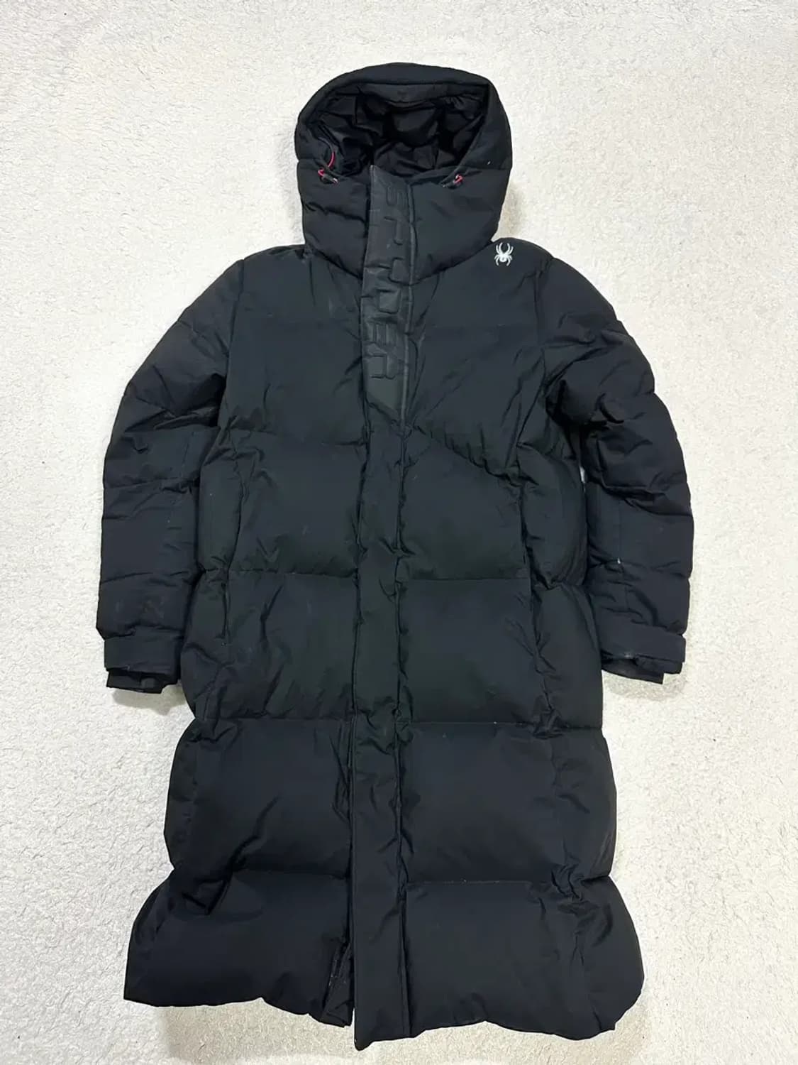 스파이더 롱패딩 블랙 m 95 상품이미지1