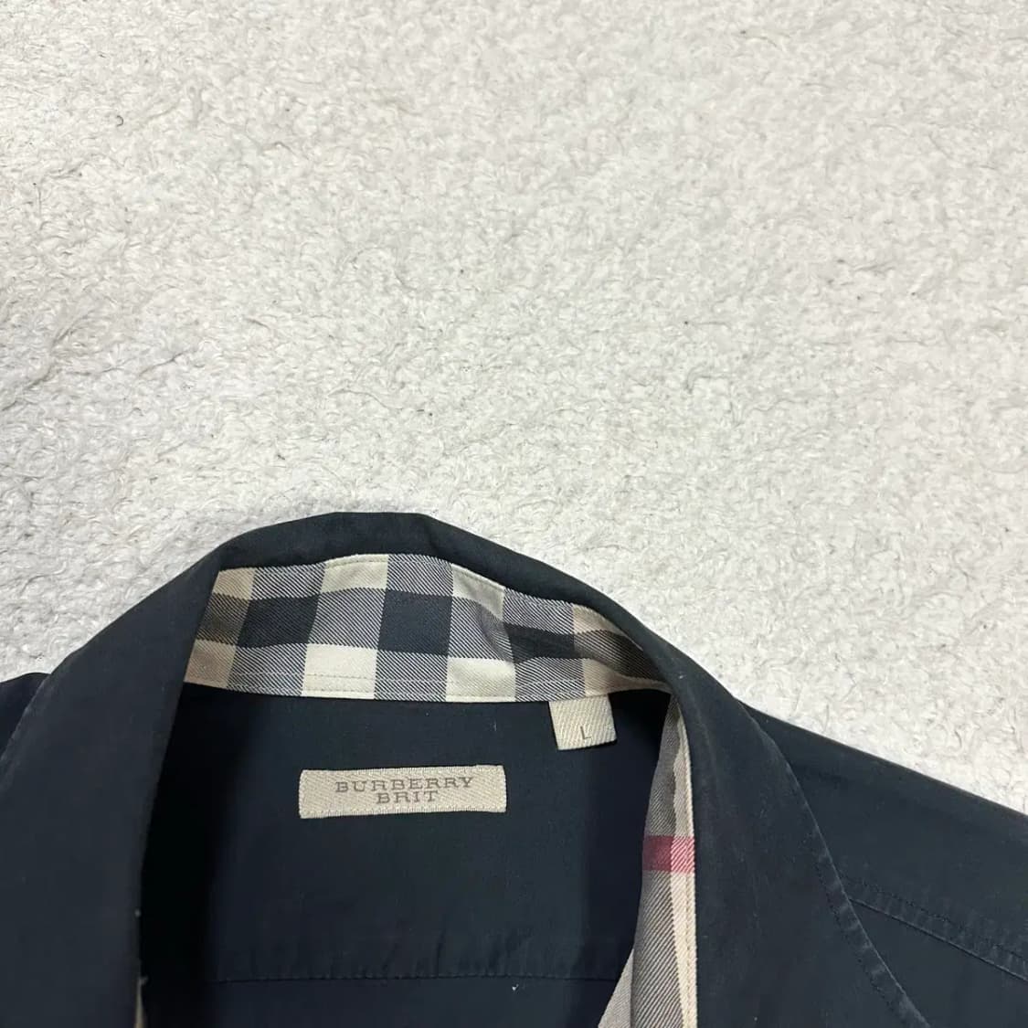 버버리 셔츠 블랙 L 상품이미지2