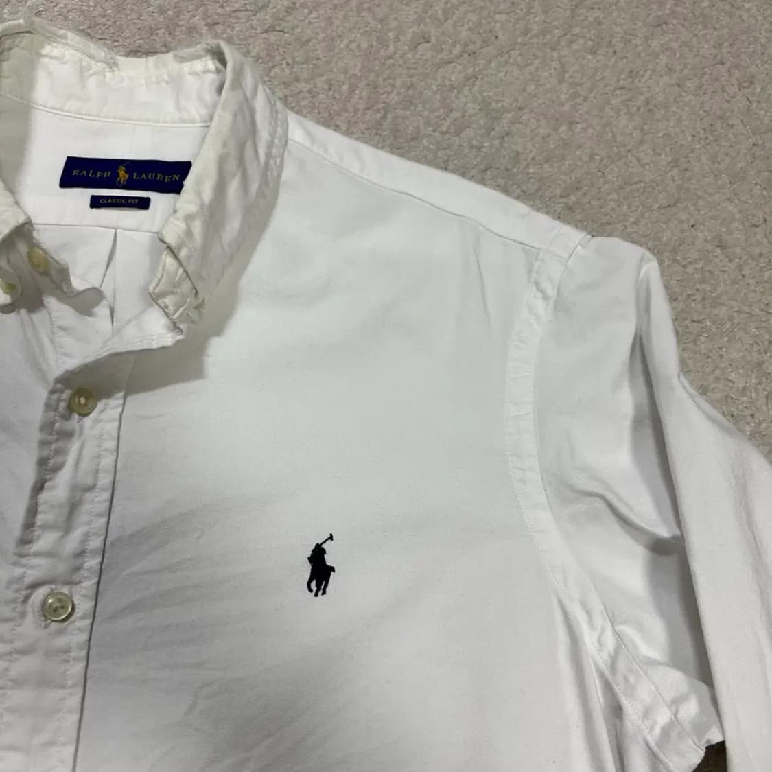 폴로 랄프로렌 옥스포드 셔츠 화이트 m 상품이미지2