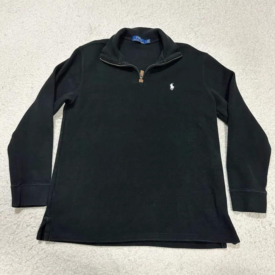 폴로 랄프로렌 블랙 하프집업 니트 L 상품이미지1