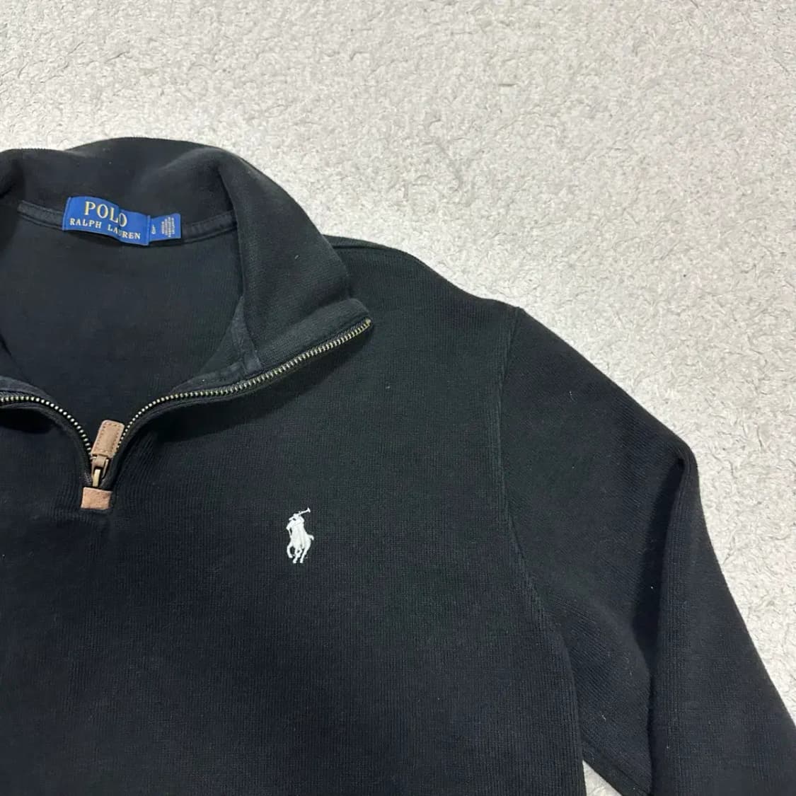 폴로 랄프로렌 블랙 하프집업 니트 L 상품이미지3