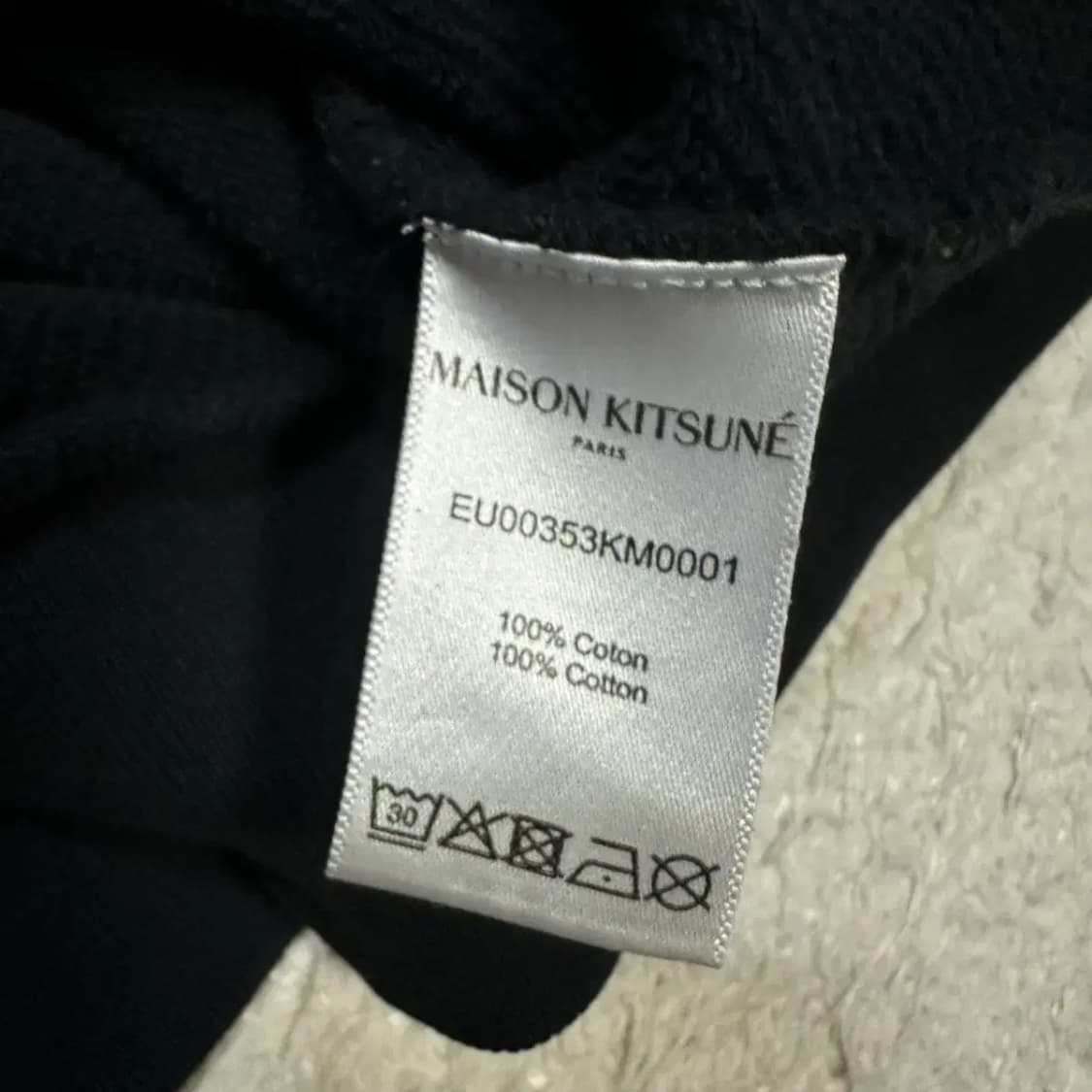 메종키츠네 폭스 패치 후드티 블랙 xl 상품이미지7