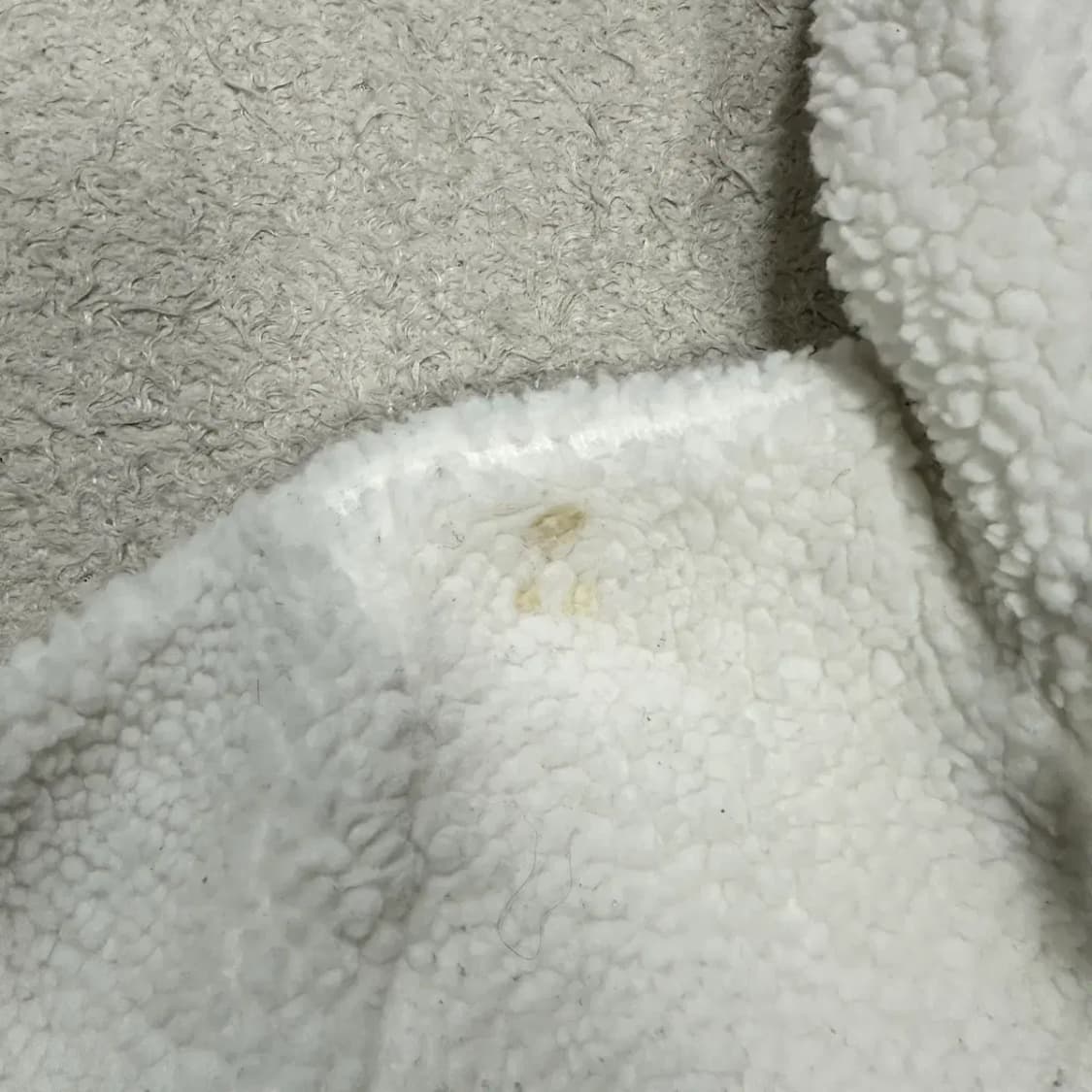 내셔널지오그래픽 흰색 뽀글이 후리스 후드집업 s 상품이미지3