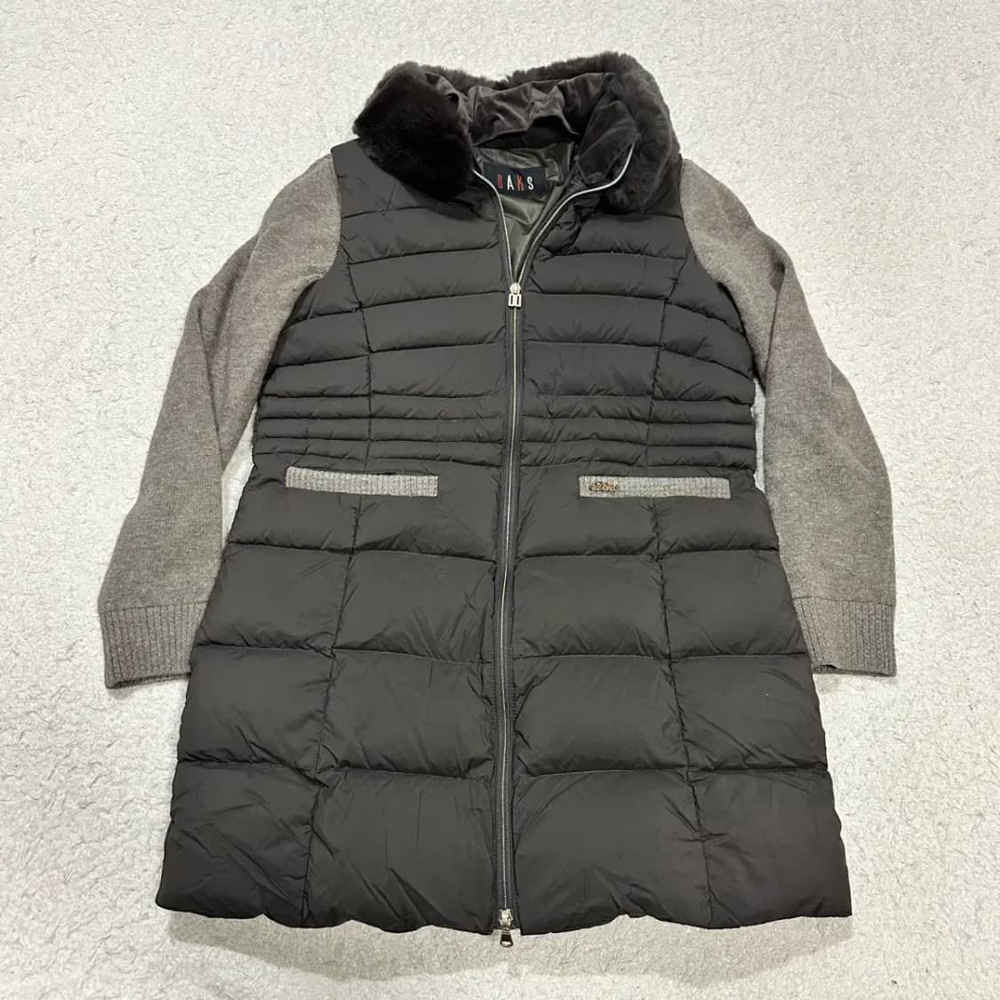 닥스 니트 소매 패딩 코트 90 상품이미지1