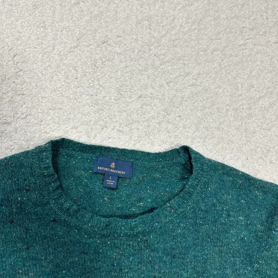 브룩스브라더스 그린 라운드넥 니트 L 상품이미지2