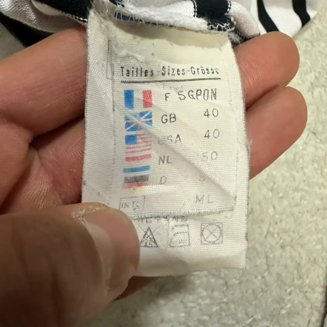 세인트제임스 흰검 스트라이프 긴팔 티셔츠 상품이미지5