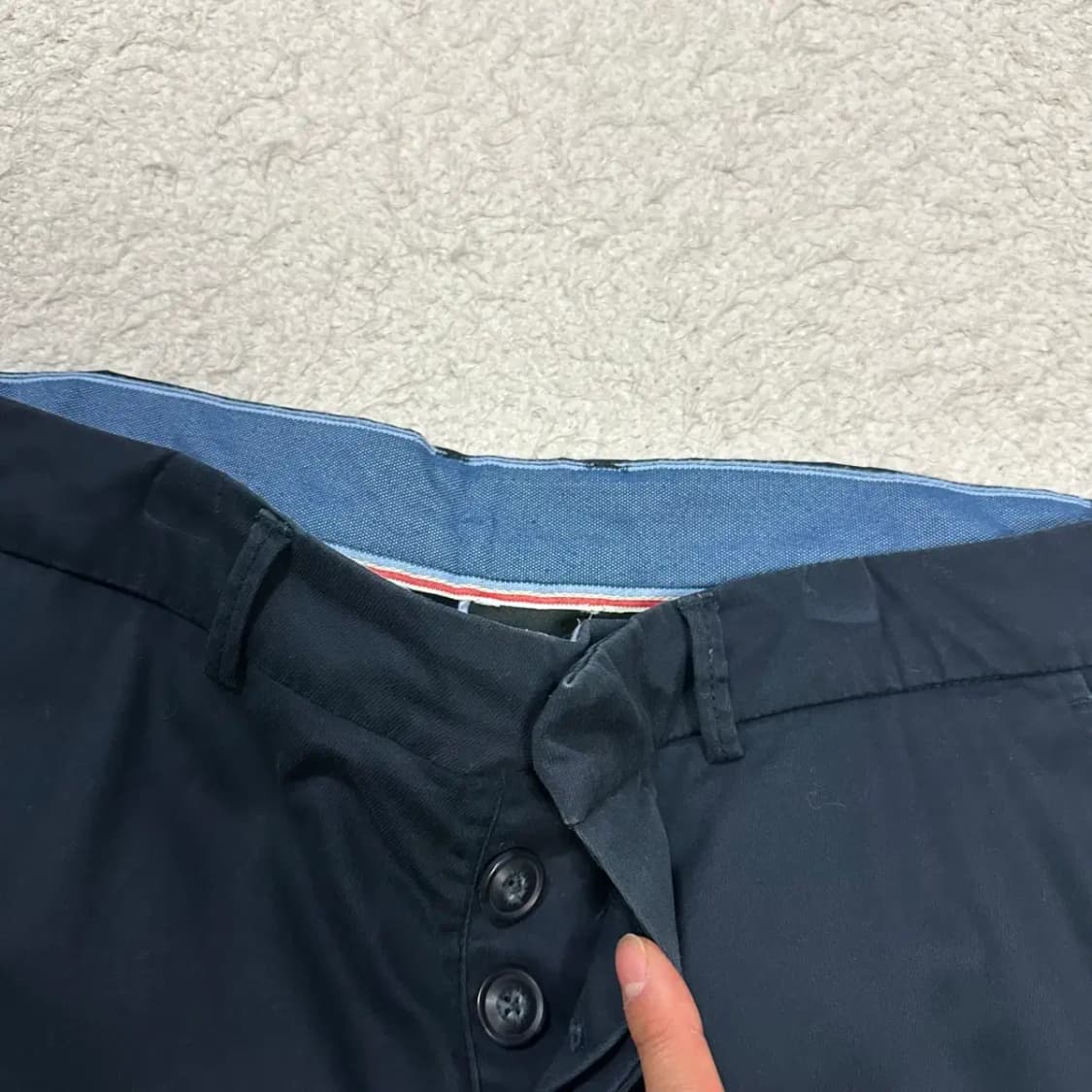 알마니 익스체인지 면바지 팬츠 네이비 34인치 상품이미지2