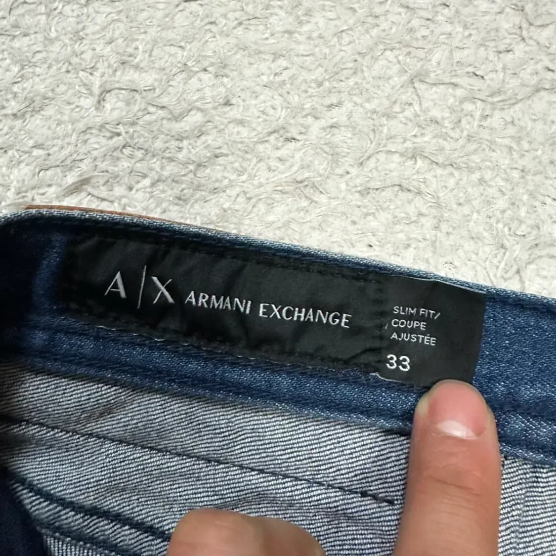 A|X 아르마니 익스체인지 데님 청바지 33인치 상품이미지3