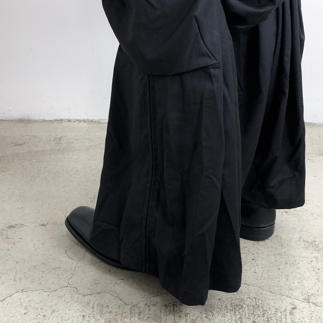 노 아이디 블랙 와이드 변형 스커트 팬츠 상품이미지10