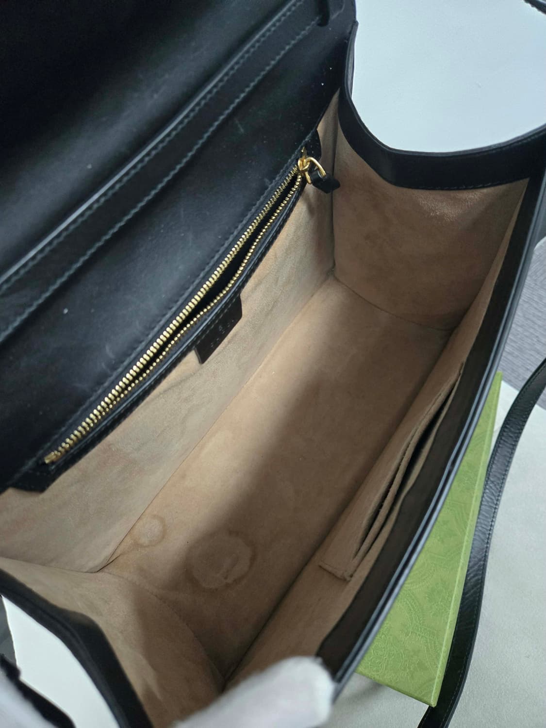 [보증서 정품] 구찌 미디엄 탑핸들 실비백 상품이미지6