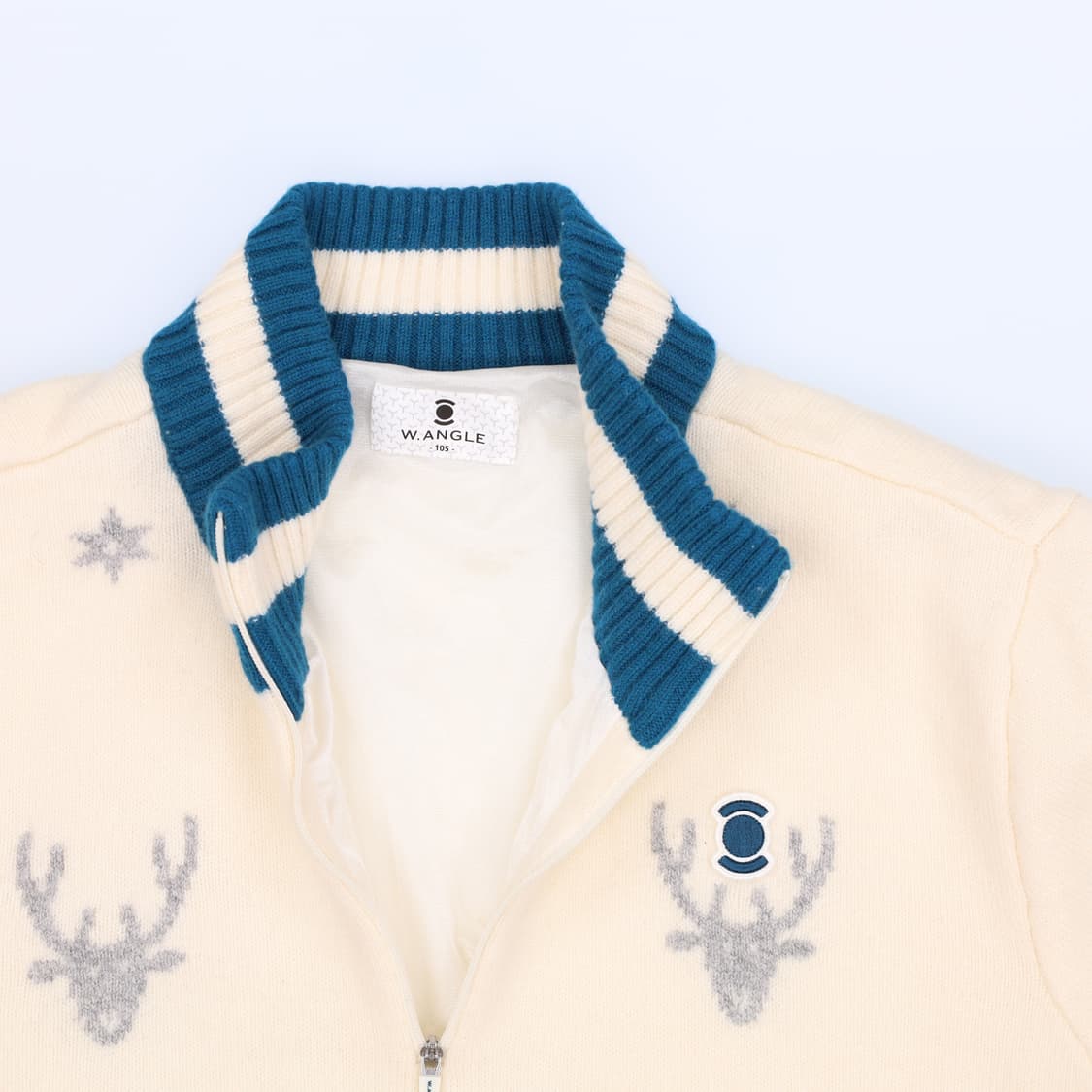 [105] 와이드앵글 남성 골프 반집업 모 방풍 니트 자켓 N6845 상품이미지5