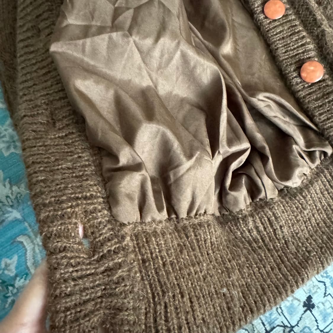 퀄좋은 브라운 빈티지 니트가디건 상품이미지10