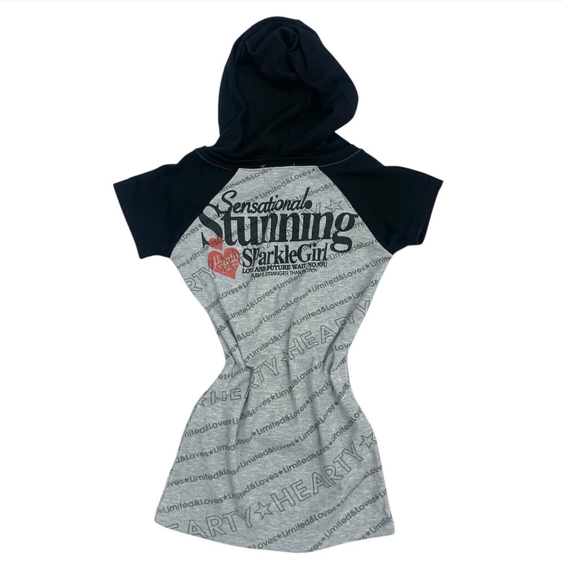 갸루 후드 반팔 일본 빈티지 와투케 펑크 y2k 상품이미지2