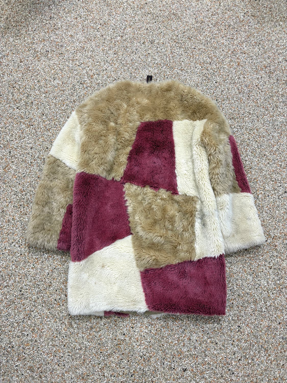 15FW 미하라 야스히로 패치워크 퍼 코트 자켓 상품이미지4