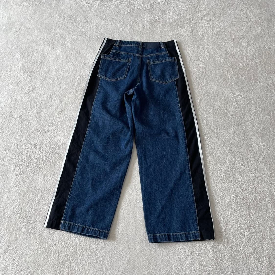 L 아디다스 2025 워시드 믹스 데님 트레이닝 팬츠바지 상품이미지9