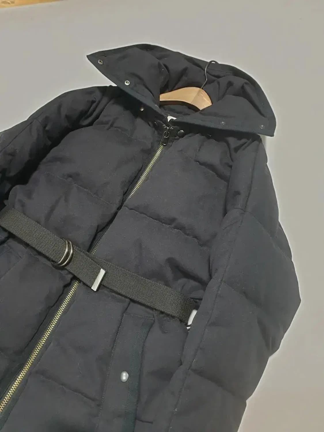 바네사브루노아떼 네이비 벨티드 다운 패딩 상품이미지2