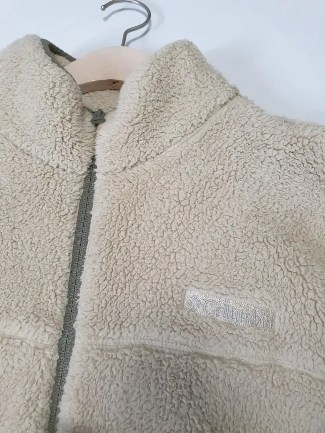 콜롬비아 베이지 후리스 자켓 상품이미지2