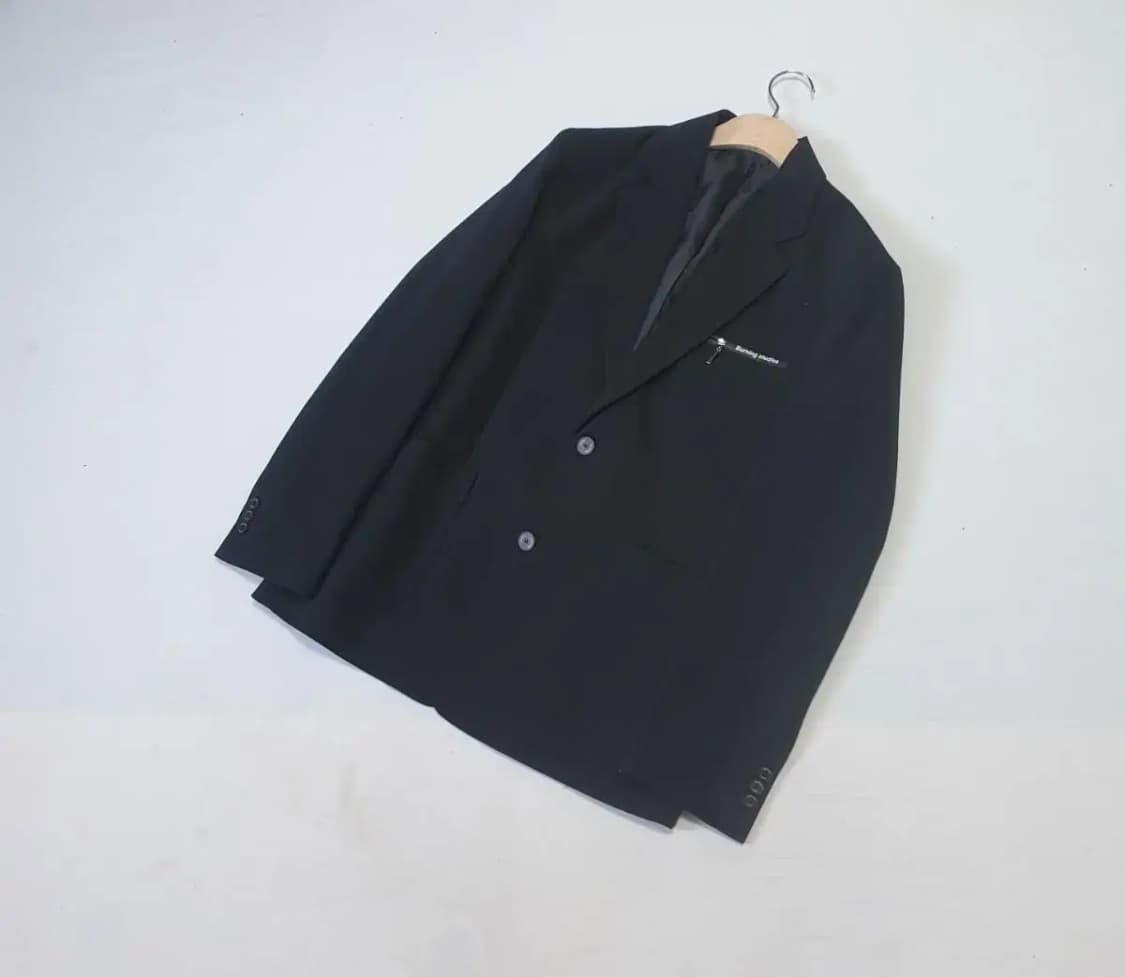 버닝스튜디오 블랙 블레이져 자켓 상품이미지1