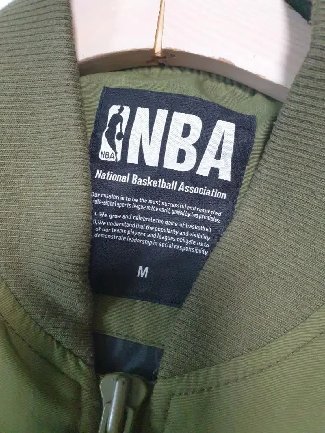 NBA 시카고불스 카키 블루종 자켓 상품이미지3
