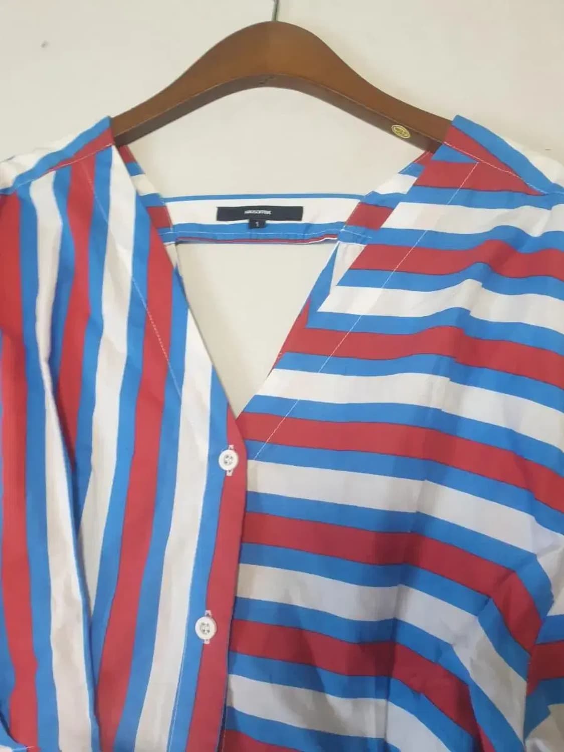 hausofpbk 스트라이프 트임 블라우스 셔츠 상품이미지2