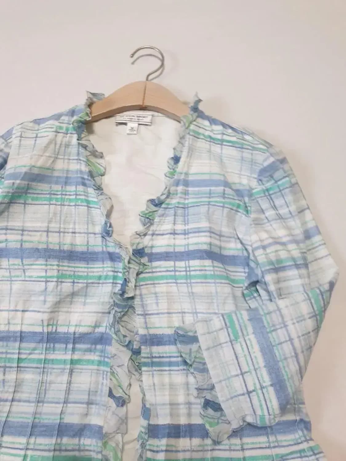 센죤  체크 프릴 자켓 상품이미지3