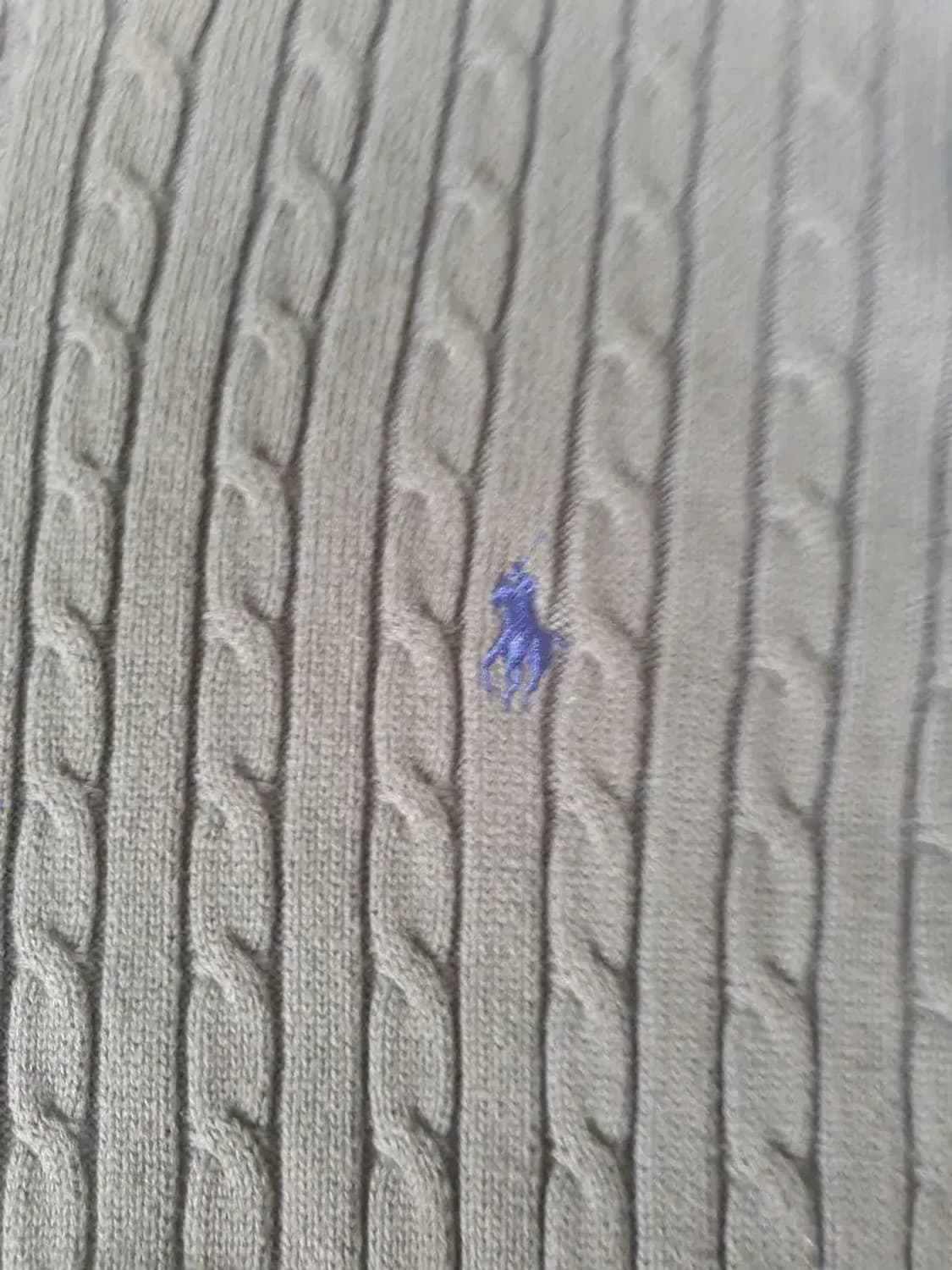 폴로 그린 케이블 라운드 니트 상품이미지2