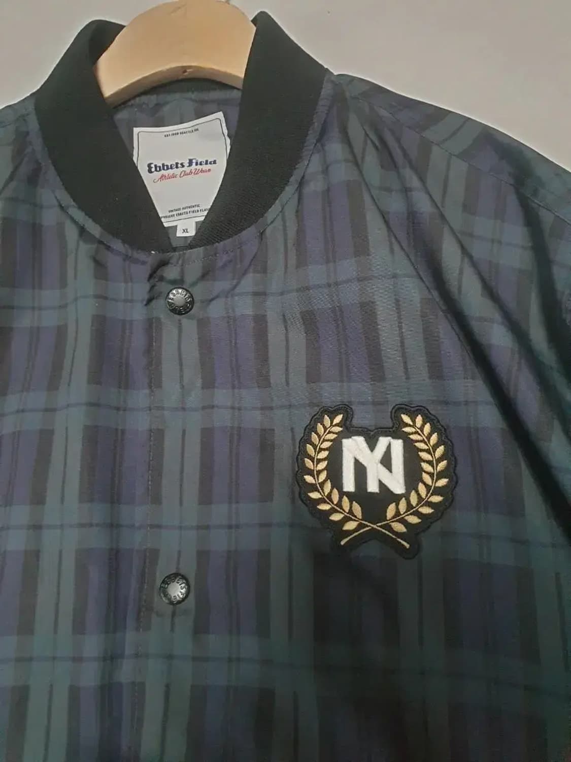 이벳필드 타단체크 블루종 폴리 자켓 상품이미지2