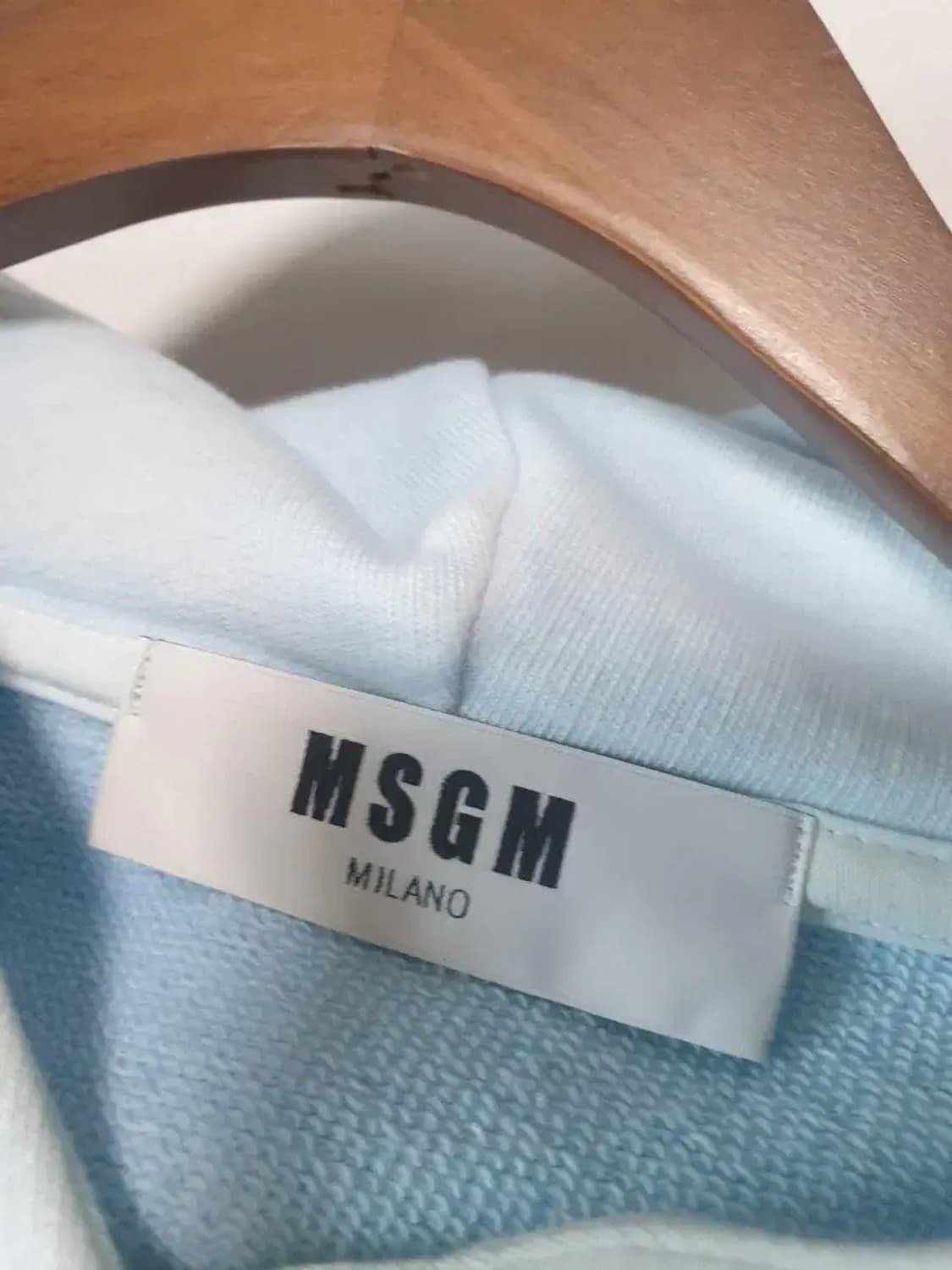 MSGM 파스텔 그라데이션 크롭 후드 상품이미지4